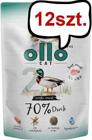 Ollo Cat Nr 2 Duck Mokra Karma dla kota op. 85g Pakiet 12szt.