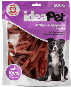 IdeaPet Przysmak O! Miękkie Spaghetti z kaczki dla psa op. 500g
