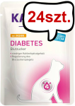 Kattovit Feline Diet Diabetes z kurczakiem (Huhn) Mokra Karma dla kota op. 85g Pakiet 24szt. WYPRZEDAŻ