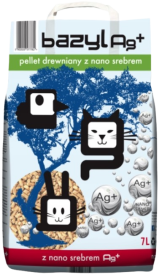Bazyl Ag+ Pellet Żwirek drewniany bezzapachowy dla kota poj. 7l