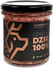 Deer Dog Adult 100% Czysty Dzik Mokra Karma uzupełniająca dla psa op. 290g