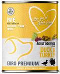 Euro Premium Pate Adult Duck&Turkey Mokra Karma dla psa op. 400g