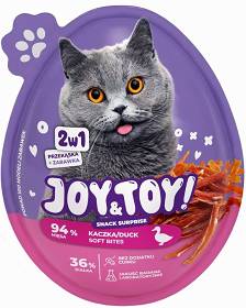 JOY&TOY CAT Jajko Niespodzianka Kaczka + Zabawka 2w1 dla kota