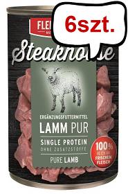 Steakhouse Lamm pur Mokra Karma dla psa i kota op. 800g Pakiet 6szt.