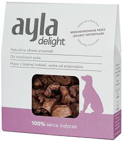 Ayla Delight Serca indycze Przysmaki liofilizowane dla psa op. 28g