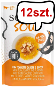 Schesir Soup with Tuna&Carrot&Pumpkin Mokra Karma dla kota op. 40g Pakiet 12szt.