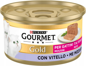 Gourmet Gold Kitten Mus z cielęciną Mokra Karma dla kota op. 85g