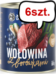 John Dog Berry line Adult Wołowina z borówkami Mokra Karma dla psa op. 800g Pakiet 6szt