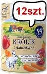 Baltica Smaki Regionów Adult Królik z marchewką Mokra Karma dla psa op. 400g Pakiet 12szt.