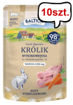 Baltica Smaki Regionów Adult Mono Królik Mokra karma dla kota op. 100g SASZETKA Pakiet 10szt.
