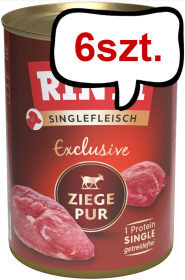 Rinti Singlefleisch Ziege Pur Mokra Karma dla psa z koziną op. 400g Pakiet 6szt.