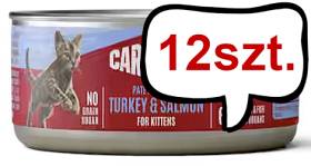 Carnilove Cat Kitten Turkey&Salmon Pate Mokra Karma dla kociąt op. 100g Pakiet 12szt.