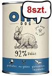 Ollo Pure Rabbit Mokra Karma dla psa op. 400g Pakiet 8szt.