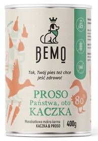 Bemo PROSO Państwa oto KACZKA Mokra Karma dla psa op. 400g Pakiet 6szt.