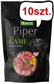 Piper Animals Adult Dziczyzna i dynia Mokra karma dla psa op. 500g Pakiet 10szt.