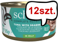 Schesir Adult Tuna&Seabream in Jelly Mokra Karma dla kota op. 85g Pakiet 12szt.