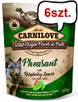 Carnilove Adult Pheasant&Raspberry Leaves Mokra Karma dla psa op. 300g Pakiet 6szt. SASZETKA