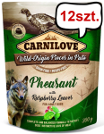 Carnilove Adult Pheasant&Raspberry Leaves Mokra Karma dla psa op. 300g Pakiet 12szt. SASZETKA