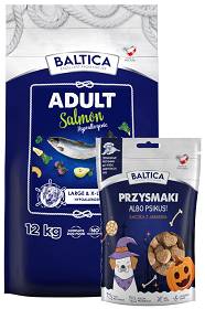 Baltica Hypoallergenic Adult Large Salmon Sucha Karma dla psa op. 12kg + PRZYSMAK GRATIS