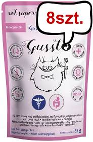 Gussto Vet Gastro Mokra Karma dla kota op. 85g Pakiet 8szt.