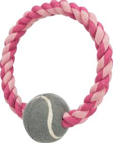 Trixie Aport Ring z piłką tenisową dla psa śr. 18cm nr kat. 3266