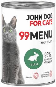 John Dog 99 Menu Adult Rabbit Mokra Karma dla kota op. 400g