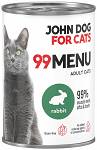 John Dog 99 Menu Adult Rabbit Mokra Karma dla kota op. 400g