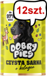 Dobry Pies Monoprotein Adult Czysta sarna Mokra karma dla psa op. 400g Pakiet 12szt.