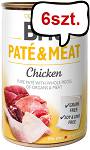 Brit Pate&Meat Adult Chicken Mokra Karma dla psa op. 800g Pakiet 6szt.