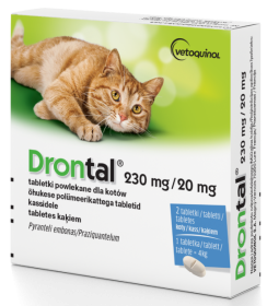 Vetoquinol Drontal Tabletki na robaki i pasożyty dla kota op. 2szt.