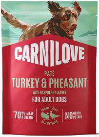Carnilove Adult Turkey&Pheasant Pate Mokra Karma dla psa op. 300g SASZETKA