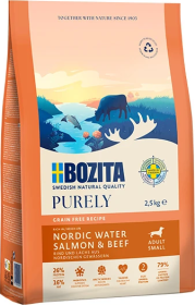 Bozita Purley Grain Free Adult Small Salmon&Beef Sucha Karma dla psa op. 2.5kg