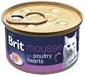 Brit Premium by Nature Cat Mousse Poultry heart Mokra Karma dla kota op. 85g