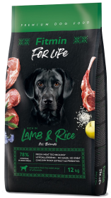 Fitmin For Life Adult Lamb&Rice Sucha Karma dla psa op. 12kg