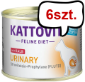 Kattovit Feline Diet Urinary z cielęciną (Kalb) Mokra Karma dla kota op. 185g Pakiet 6szt.