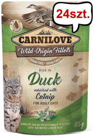 Carnilove Adult Duck&Catnip Mokra Karma dla kota op. 85g Pakiet 24szt.