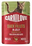 Carnilove Cat Adult Sterilised Duck Fillets in Jelly Mokra Karma dla kota op. 85g