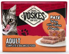 Voskes Original Adult Pate Turkey with Chicken&Pumpkin Mokra karma dla kota op. 85g