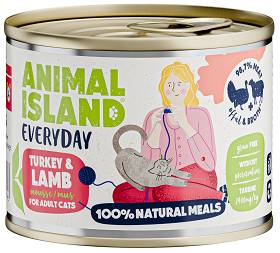 Animal Island Everyday Turkey&Lamb Mokra Karma dla kota op. 200g
