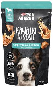 Pan Mięsko Adult Wieprzowina z dzikiem w sosie Mokra Karma dla psa op. 150g