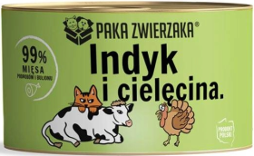 Paka Zwierzaka Indyk z Cielęciną Mokra karma dla kota op. 200g