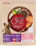 Purina One Dog Adult Mini/Small Sensitive z Łososiem Sucha Karma dla psa op. 800g
