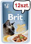 Brit Premium Adult Tuna Fillets GRAVY Mokra Karma dla kota op. 85g PAKIET 12szt.