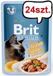 Brit Premium Adult Tuna Fillets GRAVY Mokra Karma dla kota op. 85g PAKIET 24szt.