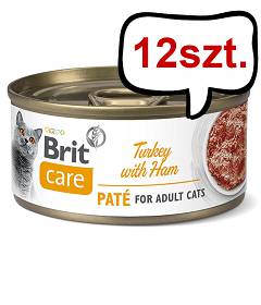 Brit Care Adult Turkey with Ham Mokra Karma dla kota op. 70g Pakiet 12szt.