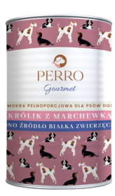 Perro Gourmet Adult Królik z marchewką Mokra Karma dla psa op. 400g