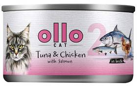 Ollo Cat Tuna&Chicken with Salmon Mokra Karma dla kota op. 70g