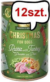 Brit Care Adult Christmas Rabbit&Turkey Mokra Karma dla psa op. 400g Pakiet 12szt.