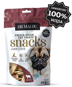 Dr Malou Przysmak Wątroba Jagnięca dla psa op. 50g