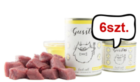 Gussto Fresh Calf Mokra Karma dla kota op. 400g Pakiet 6szt.